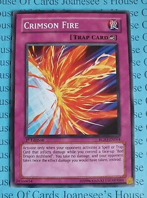 Crimson Fire RGBT-EN064 Common Yu-Gi-Oh Card 1st Edition New • £0.99