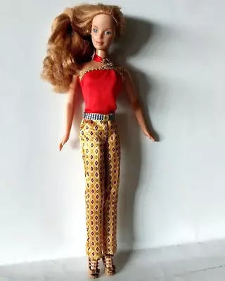 Vintage Barbie Twist-n-Turn Doll 11.5  Restyled Full Outfit Thick Red Hair • $27.95