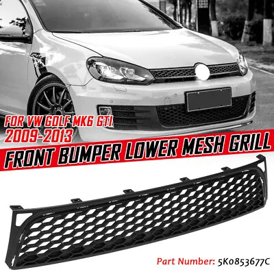 Honeycomb Front Bumper Lower Center Mesh Grille Grill For VW Golf GTI MK6 09-13 • $36