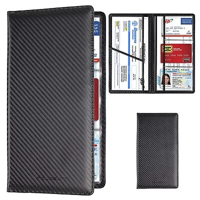 Car Registration And Insurance Card Holder Vehicle License Document Glove Box... • $13.32