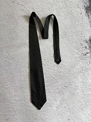 Gucci Black Monogram Silk Tie • $70