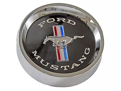 Mustang Wheel Cap Styled Steel Each 1964 1965 1966 1967 1968 Black - Scott Drake • $33.07