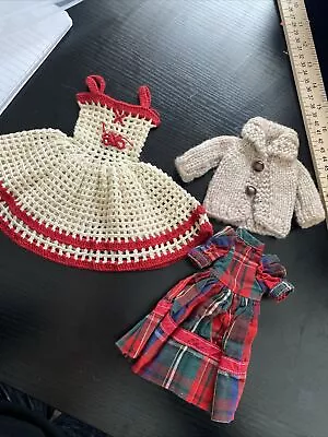 Vintage Crochet Barbie Dress And Coat • $15