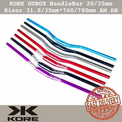 $34.90 • Buy KORE DUROX MTB Bike HandleBar 20/35mm Riser Handle Bar 31.8/35mm*760/780mm AM DH