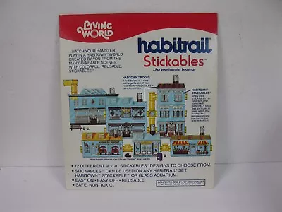 Living World Habitrail Stickables For Your Hamster Brownstone Additional Floors • $10