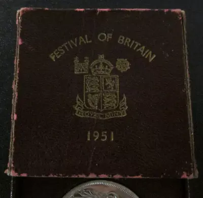 1951 George VI FESTIVAL OF BRITAIN Crown 5 Shillings - Original Box & Paperwork • £10