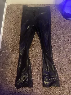 Black Waxed Denim Jeans Size 30x30 • $10