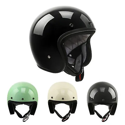 DOT Motorcycle Open Face Adult Helmet Motorbike Scooter UTV M L XL XXL Vintage • $39.99