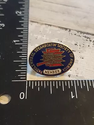 Paddlewheel Steamboatin' Society Of America Member Lapel Pin Ut • $9