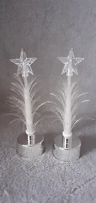 Light Up Tree Christmas Decorations X 2…5ins…NOT Tested • £1