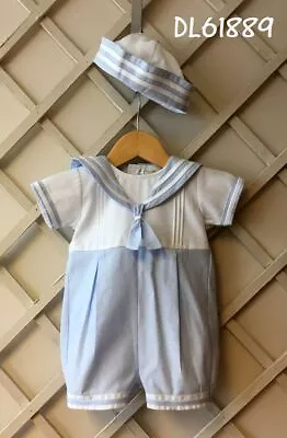 Pretty Originals - Sailor Style Romper With Matching Cap • £28.99