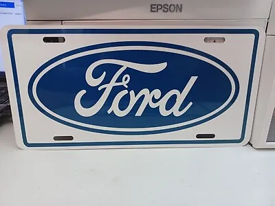  Ford Custom License Plate - Custom Car Metal Tag - Blue Outline  • $14