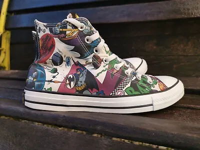 Converse Chuck Taylor All Star Hi DC Comics Batman 80th Mens Size 7 VGC • £32.66