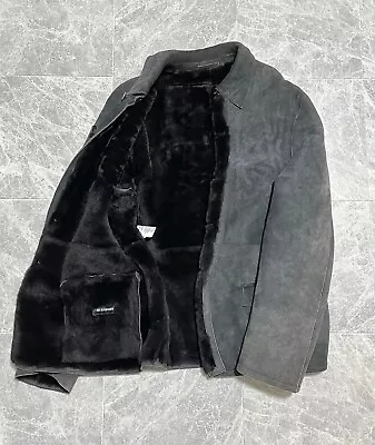 JIL SANDER Vintage Mouton Leather Fur Jacket Coat Size44 • $330