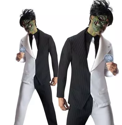 £41.95 • Buy Adult TWO FACE Batman Villain Fancy Dress Costume Mens Horror Halloween Two-face