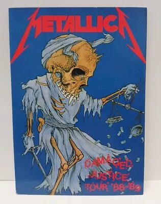 VINTAGE METALLICA  Damaged Justice Tour '88-'89/ Original POSTCARD - EX+ RARE • $3.63