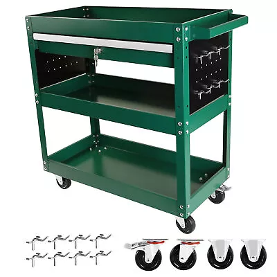 3 Tier Rolling Tool Cart With Storage Drawer Heavy Duty Utility Organizer • $79.79