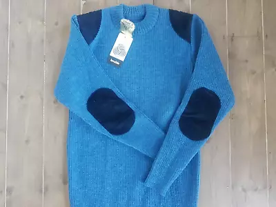 Corse Jumper  Blue By SAINT JAMES - 100% Wool Made In France Sailor Breton New • £55