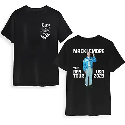 Macklemore BEN Tour 2023 Rapper Fan Gift 2 Side T-Shirt Macklemore Rap T-Shirt • $22.45