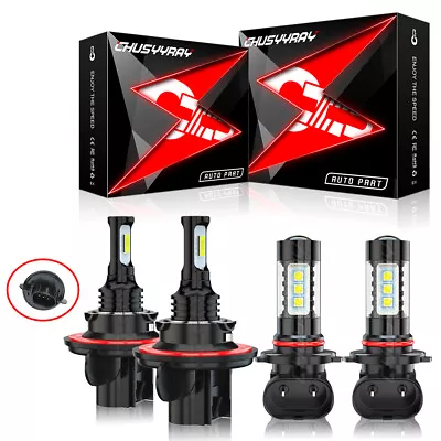 For Mitsubishi Raider 2006-2009 6000K LED Headlight Hi/Lo Fog Lights Bulbs Combo • $21.99