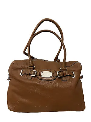 Michael Kors ~ Hamilton Weekender -Brwn Leather Tote Bag X-Large ~signs Of Wear • $45