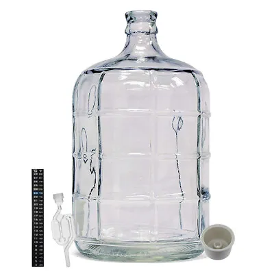 Home Brew Ohio 3 Gallon Glass Carboy With Drilled Bung Twin Bubble Airlock And • $59.99