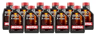 Motul 8100 X-MAX 0W40 - 11L - Fully Synthetic Engine Motor Oil (11 X 1L) • $132.95