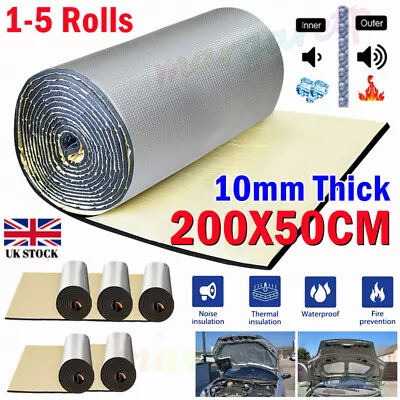 2-10m Sound Deadening Roll Car Van Heat Insulation Closed Cell Foam 10mm Thick • £3.49