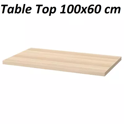 Brand New IKEA LINNMON Desk Table Top 100x60cm Without Legs Pre-Drilled Holes UK • £34.89