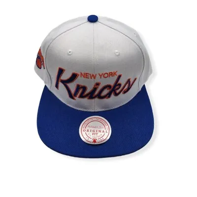 Mitchell & Ness New York Knicks Heritage Script Adjustable Snapback Hat Cap • $34.99