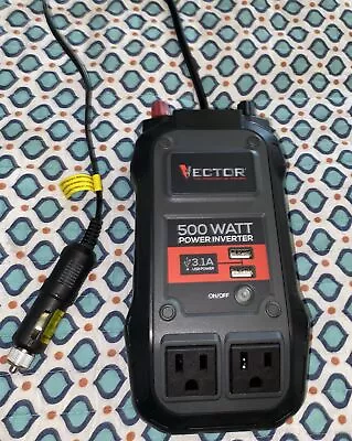 VECTOR 500 Watt Power Inverter Dual Power Inverter Two USB Charging Ports • $35.19