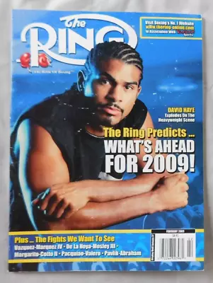 $5.95 • Buy David Haye - February 2009  RING Boxing Magazine  Vg