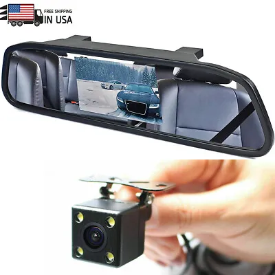 4.3''LCD Car Mirror Monitor Front Rear Side View Backup Camera View Night Vision • $29.90