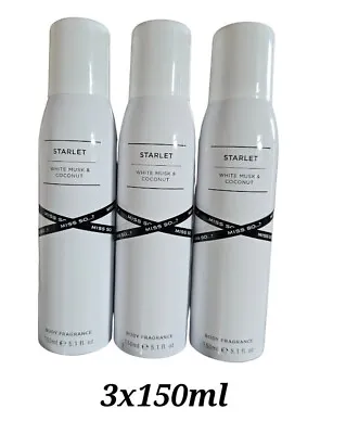 Miss So...? STARLET WHITE MUSK & COCONUT BODY FRAGRANCE SPRAY 150 ML--3x150ml  • £14.99