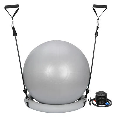 $22.58 • Buy 65cm Exercise Workout Yoga Ball Fitness Pilates Sculpting Balance Include Pump