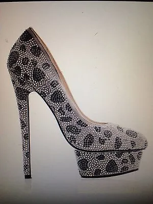 Kandee Ladies Sasha Embelished Platform High Heel Shoes RRP £160 Size 40 • £40