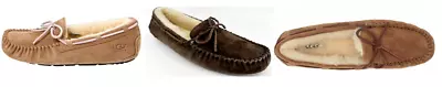 NEW!! Ugg Women's Dakota Suede & Sheepskin Shearling Moccasin Slippers Variety • $69.69