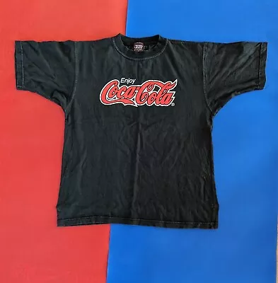 Coca-Cola  Black  Crew Neck T-Shirt Sz M Hyper Active Brand • $24