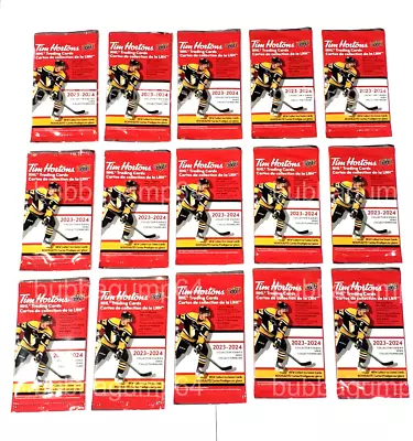 🔥 2023-24 UD TIM HORTONS 15  WAX PACKS OF HOCKEY CARDS Mint Mcdavid Crosby • $16.82