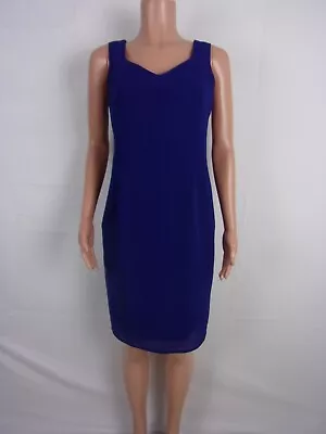 R&M Richards  Back Zip Sleeveless Dress    SIZE: 12P      BLUE • $7.58