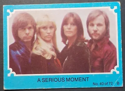 1976 Scanlens ABBA Trading Card No 40(Blue Set)(LotE1123N3)Free Postage • $8.95
