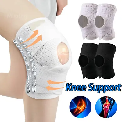 Adjustable Knee Compression Brace Support Strap Arthritis Pain Relief Sport  • £14.79