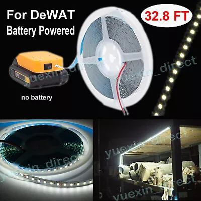 Battery Powered LED Strip Lights Fairy Lights Fits For Dewalt 20V DCB205 • $27.85