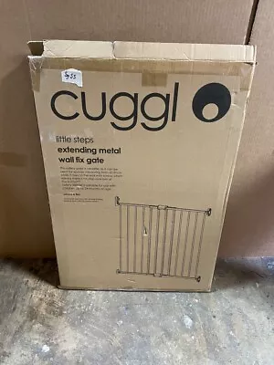 Cuggl Wall Fix Extending Safety Gate 60 - 97cm Doorway Stair (no Fittings) #SG79 • £16