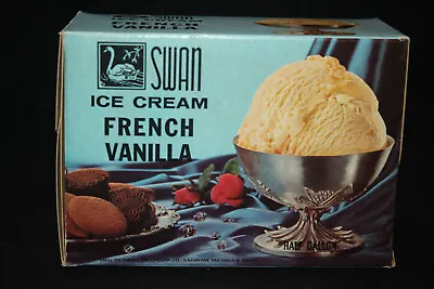 Vintage Ice Cream Box Container Half Gallon Carton Dairy New Old Stock Lot SWAN • $7.99