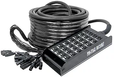 £199.99 • Buy CHORD XLR STAGE BOX / MULTICORE, 50 Mtr Long, 24 Sends, 4 Returns, 