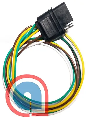 4-Way Flat 4 Pin 4 Feet 48  Trailer Light Wiring Harness Female Plug Connector • $7.50