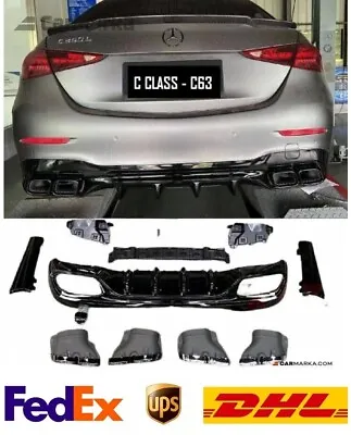 Mercedes C Class W206 C63 AMG LOOK REAR DIFFUSER W/EXHAUST TIPS 2022 • $440