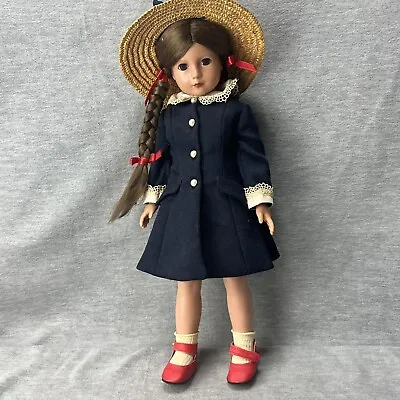 Vintage Effanbee American Child Margaret Doll Orig Outfit & Hat Glasses 18in • $64.99