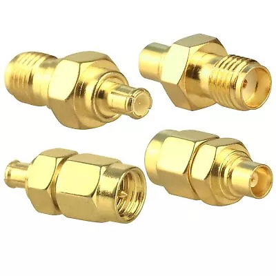 SMA To MCX Connectors Kit Coaxial Adapter Male To Female For WiFi Antenna/Net... • $9.99
